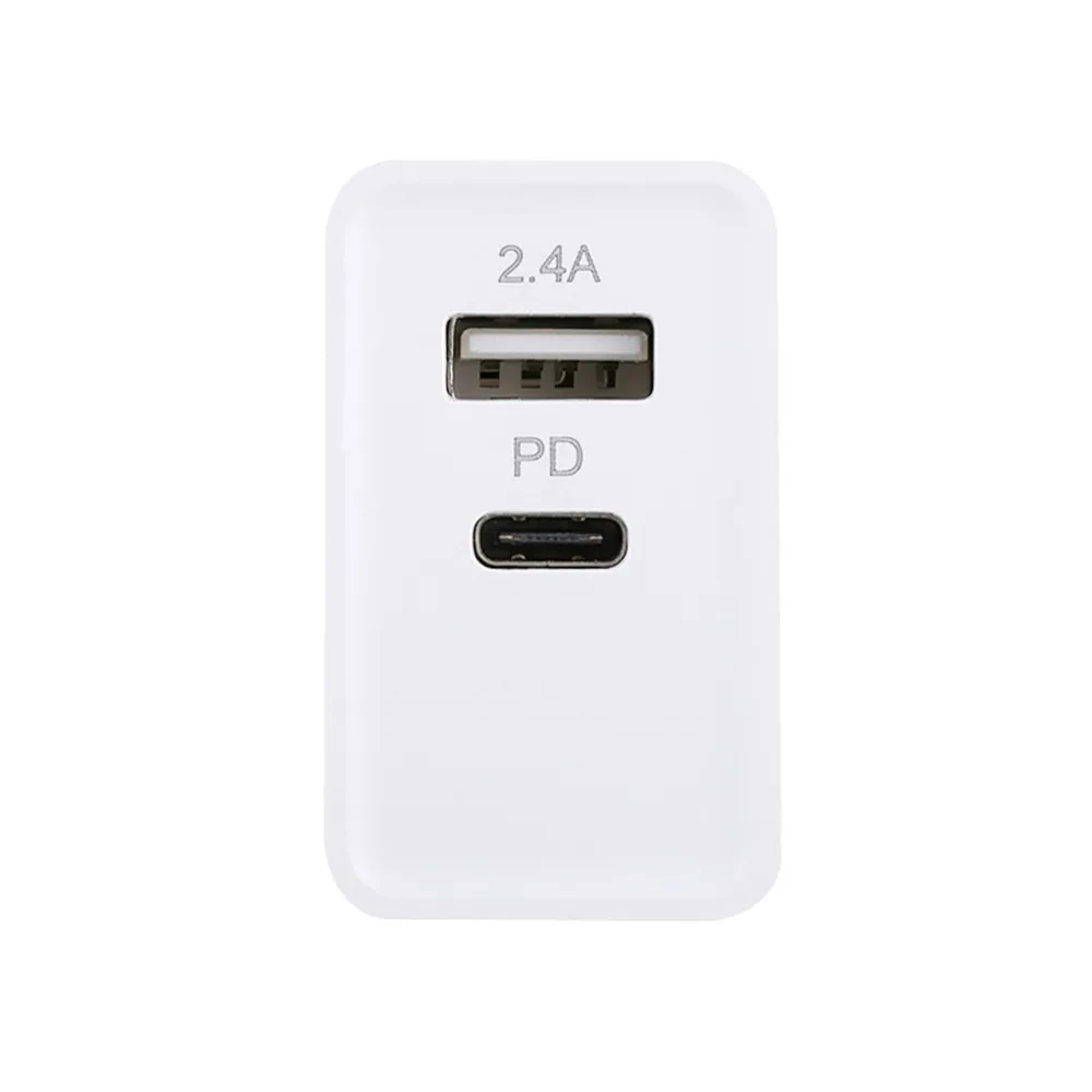 Штепсельная Вилка европейского стандарта PD3.0 с выходом USB Type C адаптер для быстрой