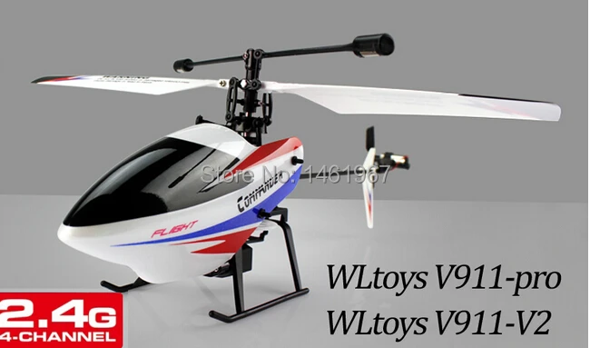 WLtoys V911 pro V2 2 4G 4CH р/у вертолет с управлением от первого лица без контроллера (только