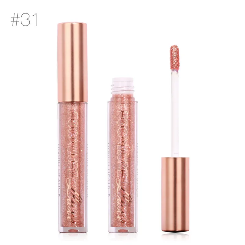 Focallure Matte Макияж для губ стойкий Пигмент Золотой металлик блеск жидкая бархатная