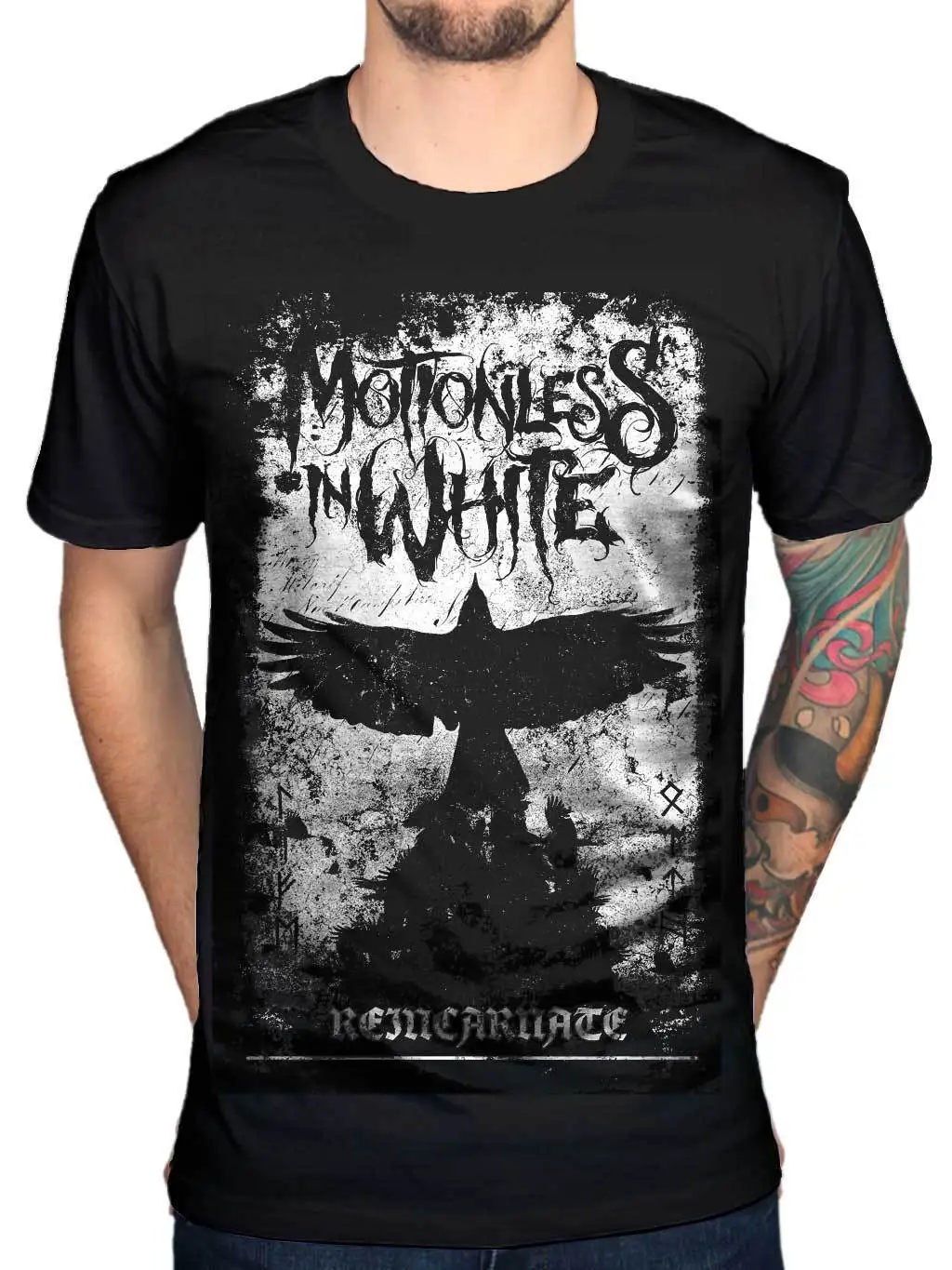 Motionless In White футболка металлическая инди-рок Chris cerulкороткий рукав мужская |