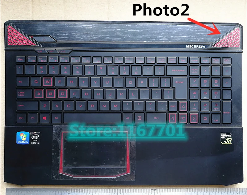 

Laptop/Notebook Touchpad Keyboard/upper Case/Cover/Housing/Shell for Hasee T6 X6 X6S K660D K660E Shinelon T1 UK United Kingdom