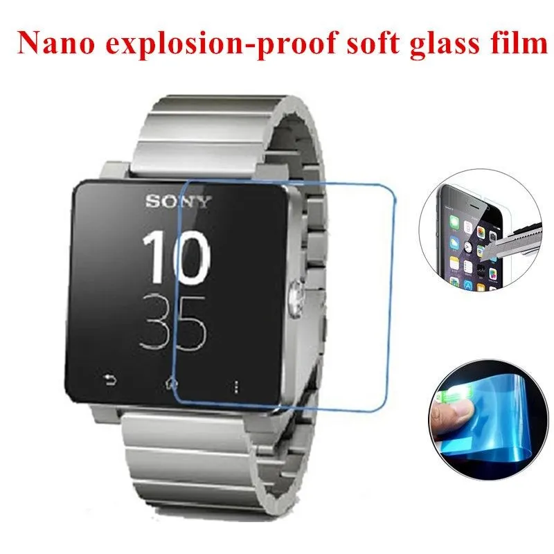 Nano Explosion-proof Soft Glass Clear Screen Protector Protective Film for Sony SmartWatch 2 SW2 | Мобильные телефоны и