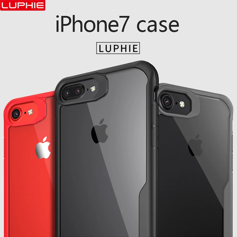 LUPHIE противоударный защитный чехол для iPhone 11 12 Pro XR 8 7 Plus Прозрачный 6 XS Max роскошный