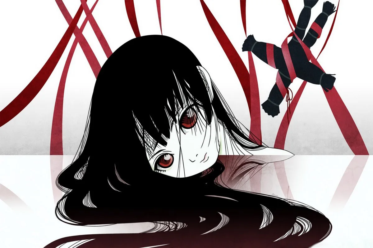Пользовательские Плакат на холсте из ткани (рама доступны) Jigoku Shoujo Enma Ai аниме