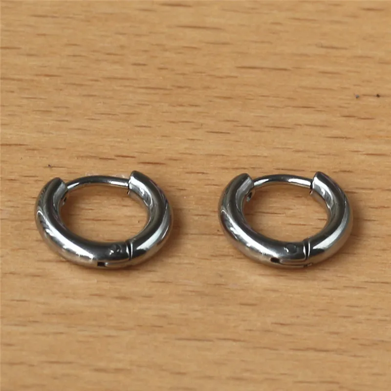 Женские круглые серьги кольца диаметром 8 мм|Серьги-кольца| |