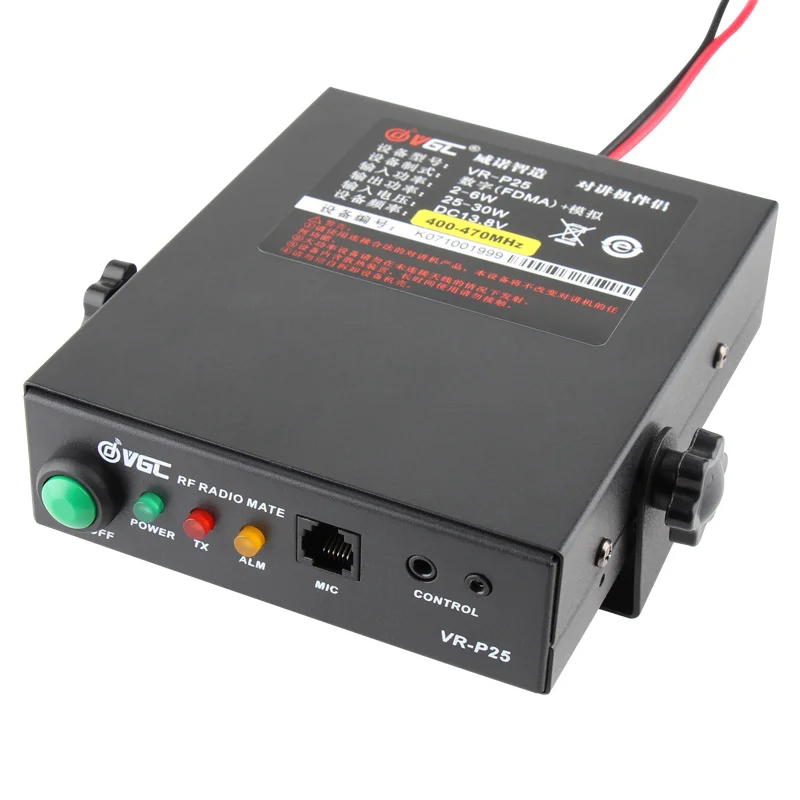 Фото VR-P25D UHF VHF Ham RF Усилитель мощности DMR для домофона Рация с портативным микрофоном №2