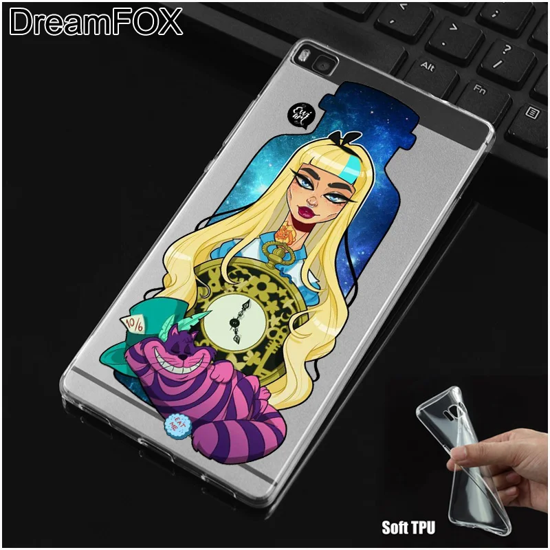 DREAMFOX L095 таттон принцесса девушки панк Мягкий ТПУ силиконовый чехол для huawei P8 P9 P10