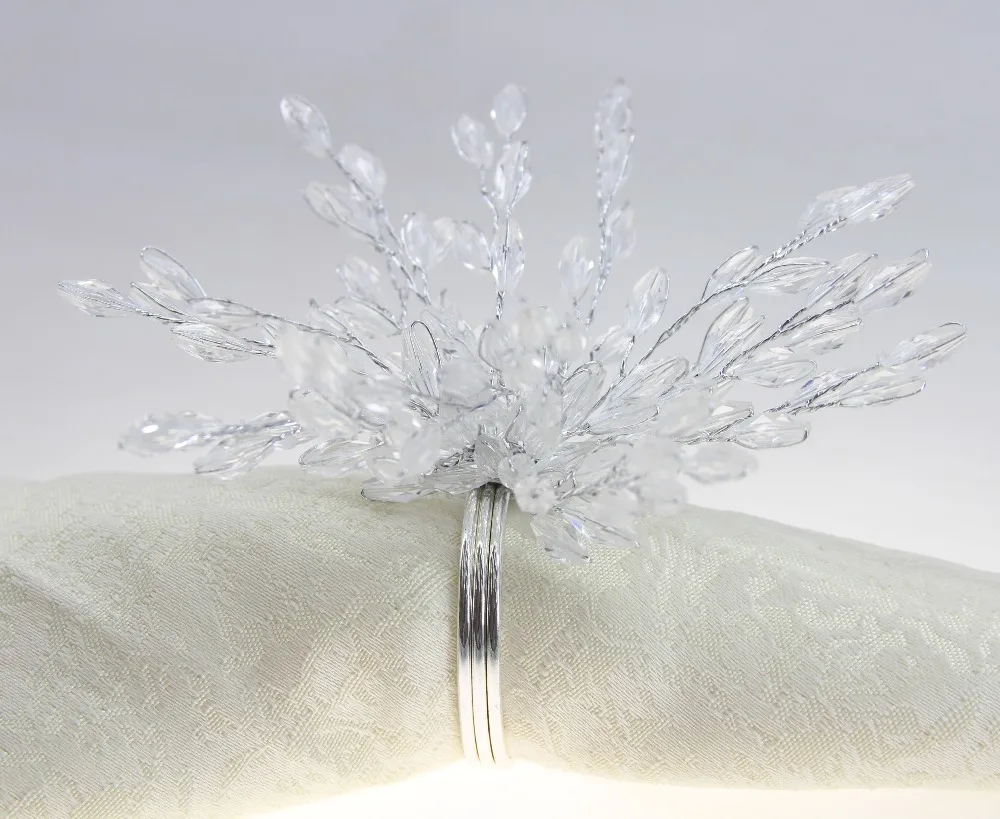 Бесплатная доставка бусы кольцо цветок для салфетки салфетка с цветами