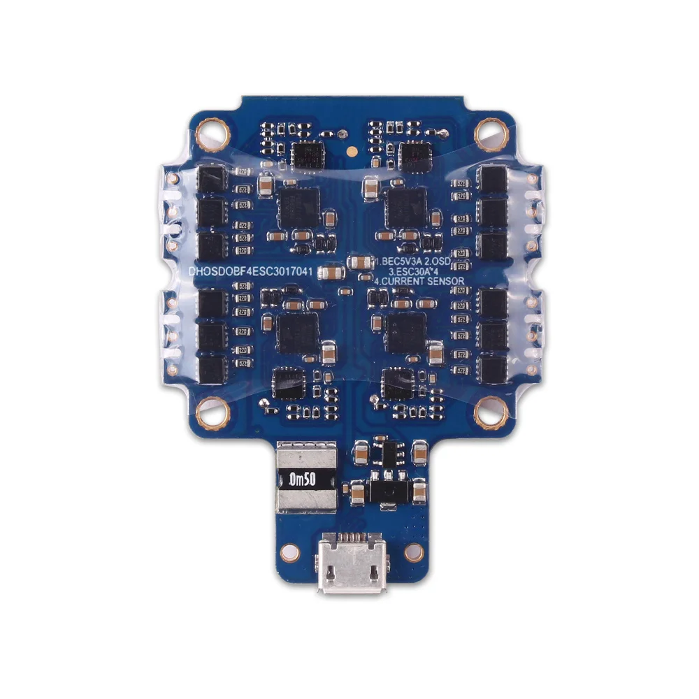 

F4S 30A Blheli_S Dshot 4 in 1 ESC AIO F4 OSD Flight Controller w/ BEC Current Sensor