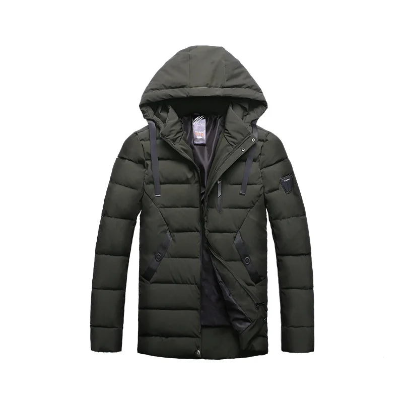 ZYFPGS 2018 новые зимние куртки для Для мужчин теплый с капюшоном Bubble Jacket Повседневное