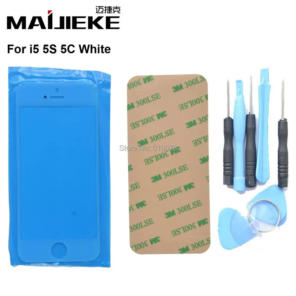 MAIJIEKE передняя внешняя стеклянная линза для iPhone 6 plus 4S передняя крышка Замена для iPhone 6 5 5S 5c 4 запасные части+ Инструменты