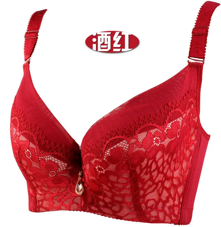 Бюстгальтер пуш ап женский кружевной пикантное нижнее белье большого размера 44F