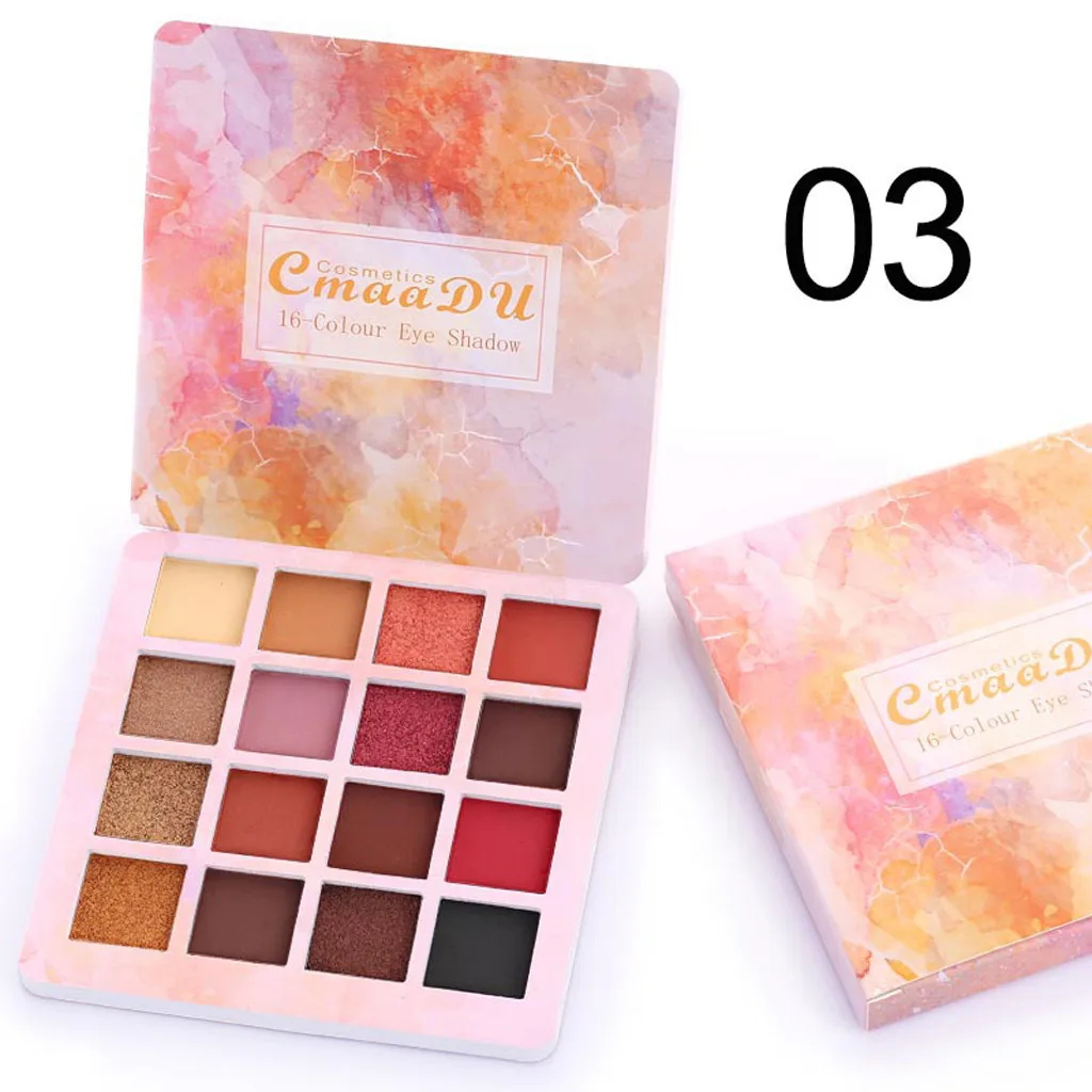 Beauty Glazed очаровательные тени для век 16 цветов палитра макияжа мерцающие матовые