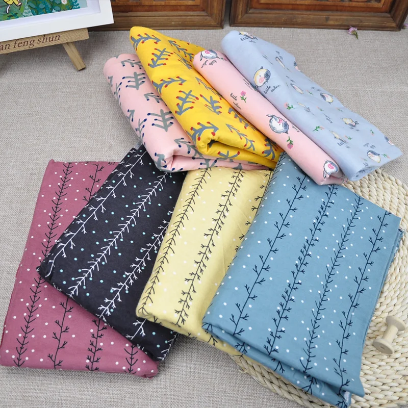 50*145 см мультфильм простой хлопок фланель шлифовальные ткань для DIY Одежда