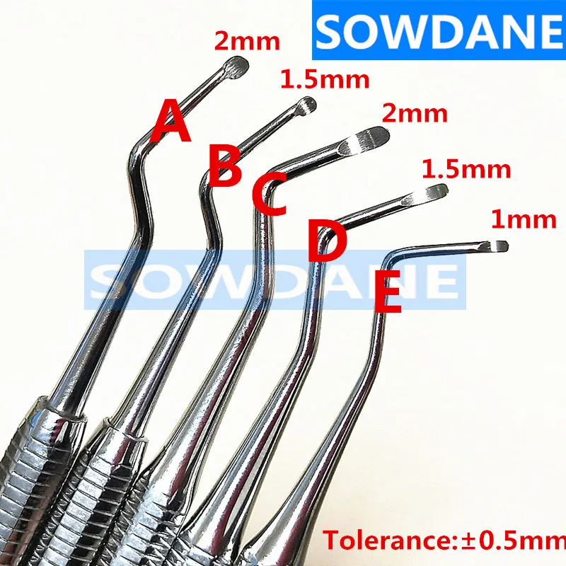 High quality Dental Excavator Spoon Tooth Cleaning Tool Stainless Steel Double Ends Long Handle
