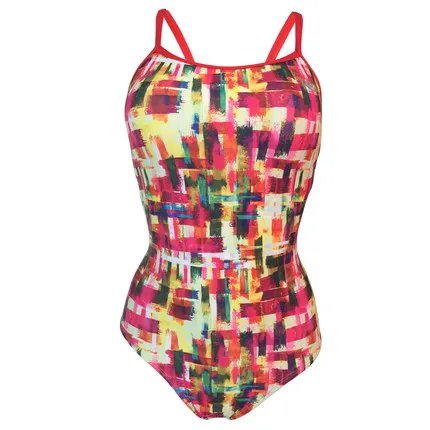 Женский слитный купальник с трусиками танга NSA arena винтажный купальный костюм