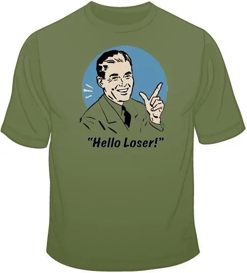 Модная мужская футболка Бесплатная доставка Hello Loser! Футболка вы выбираете стиль