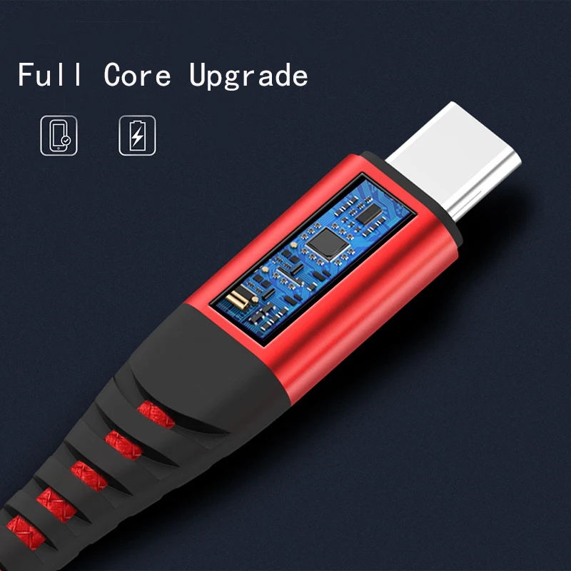 TOPK usb-кабель для iPhone, зарядный кабель для передачи данных, кабель USB type-C, кабель Micro usb для телефонов Android, usb-кабель
