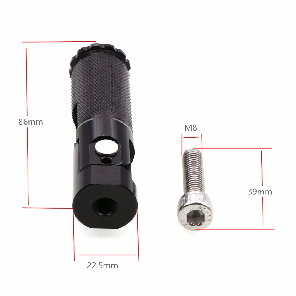 (1 пара) универсальные Алюминиевые Подножки для мотоциклов с ЧПУ подножки BMW Honda