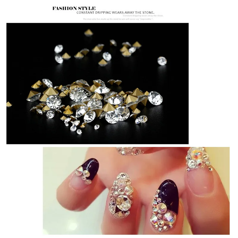 INNAIL 1 коробка прозрачные декоративный камень для ногтей микро с украшением в виде