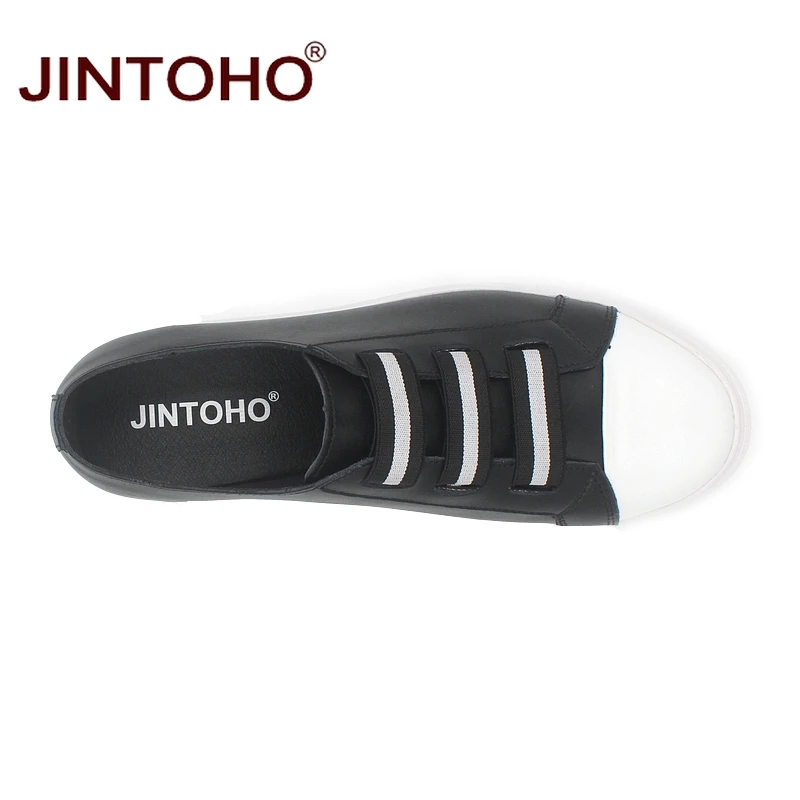 JINTOHO высокое качество 2017 мужские дизайнерские туфли на плоской подошве брендовая