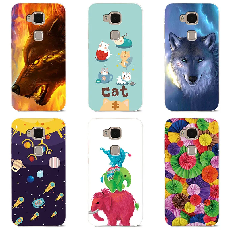 hard Plastic phone case cover For Huawei G8 / G7Plus RIO L01 L02 shell Colorful printing Painted Flower |
