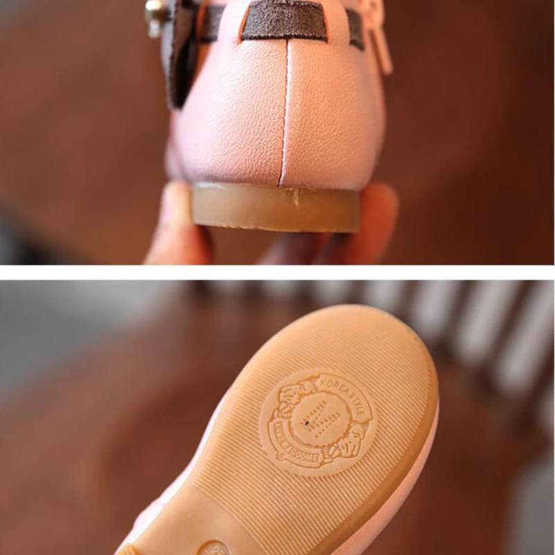 2018 Fashional Girls Casual Shoes Bowtie PU Leather for Princess Ballet Flats Party Wedding |