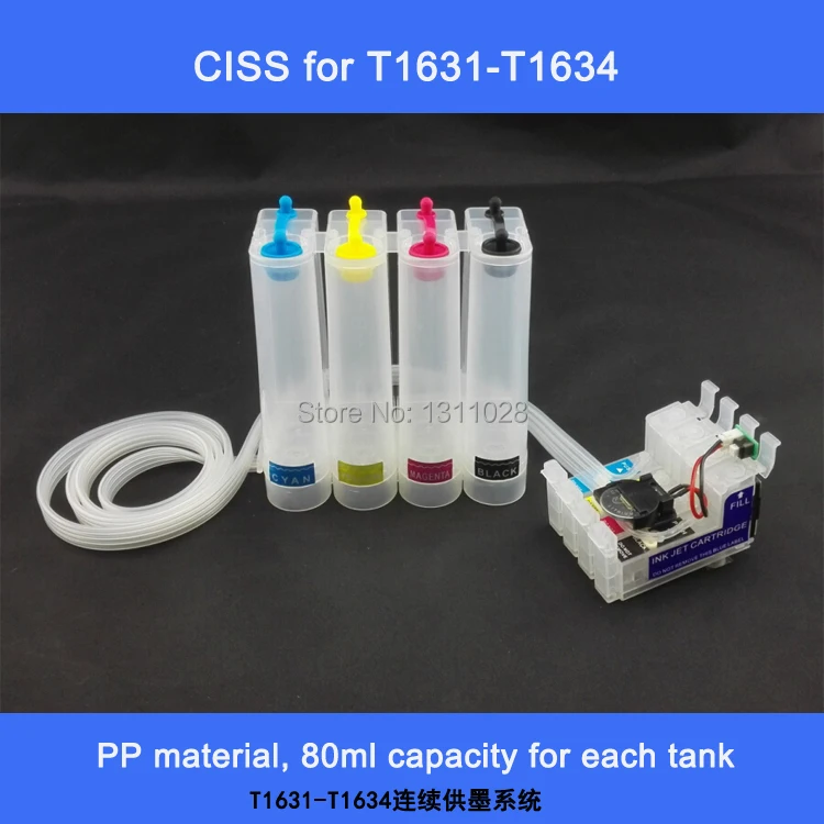 

INK WAY T16 T1621 T1631 CISS for Workforce WF-2010W WF-2510WF WF-2520NF WF-2530WF WF-2540WF etc.