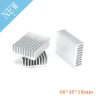 Радиатор для ПК, радиатор для компьютера, алюминиевый радиатор для электронного чипа, рассеивание тепла охлаждение 60*45*18 мм 60x45x18 мм 1