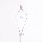 Разделительная Воронка в форме груши, с заземлением стеклянной пробкой и стопколом. Емкость 2000 мл, стеклянный переключатель клапана