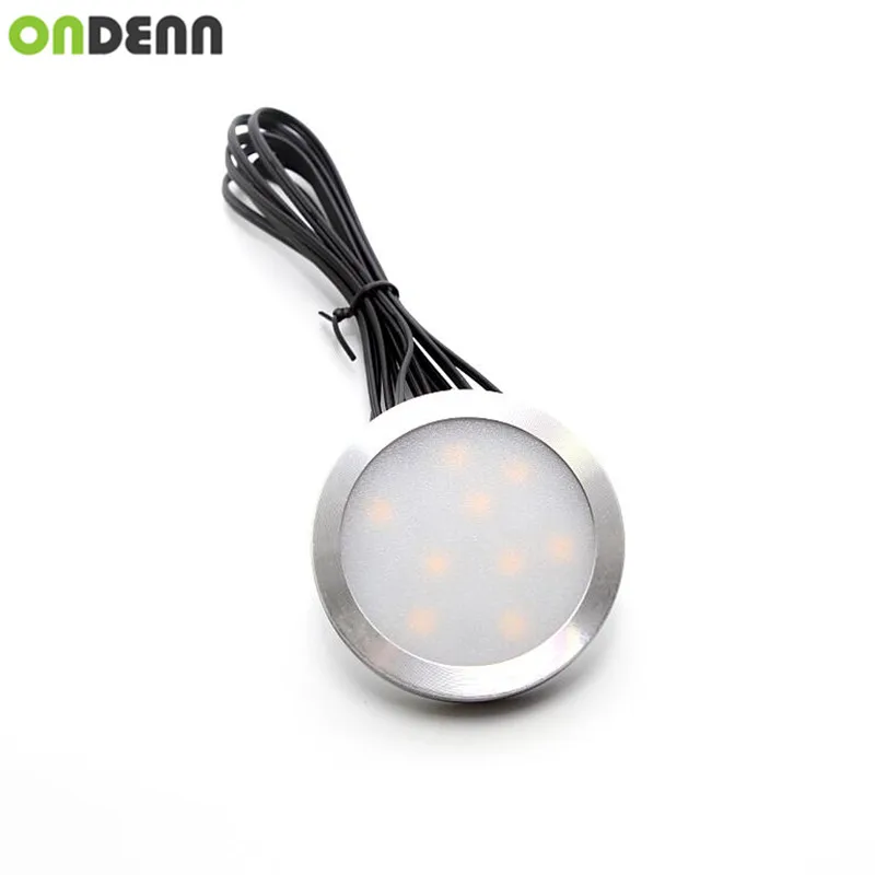 LED Cabinet Light Puck Lights Downlight Spotlights with Wireless RF Remote Control Dimmable for Furniture Lighting 4pcs | Освещение