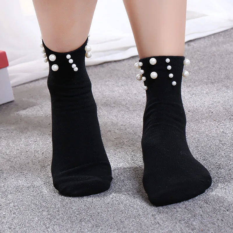 Носки женские в Корейском стиле цвет ассортименте блестящая жемчужина | Женская