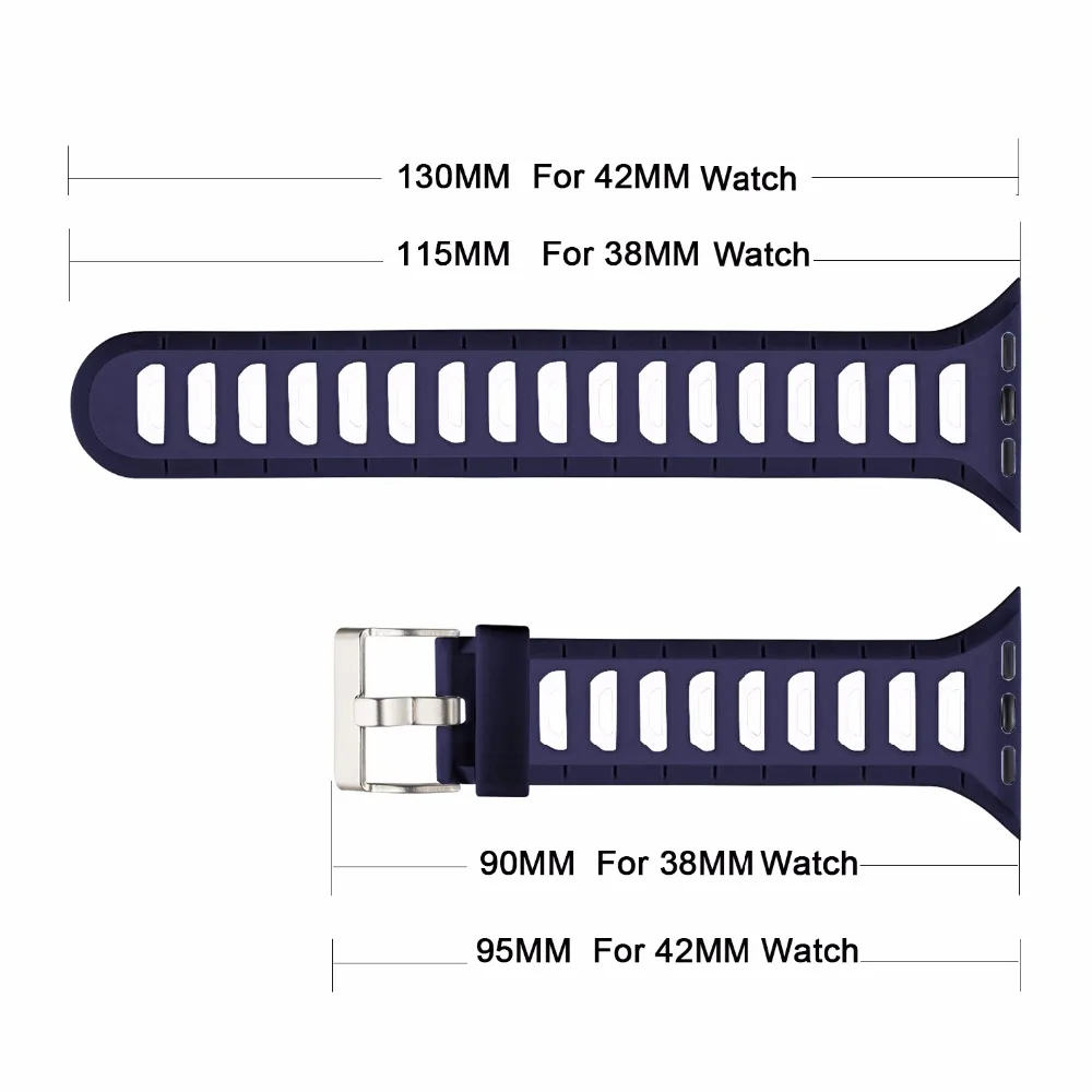 Suntaiho спортивный силиконовый ремешок для apple watch 42 мм 38 версия мобильного часо Series1