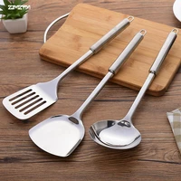 nonstick stainless steel kitchen cooking slotted turner spatula egg silicone turners spatula for non stick pan