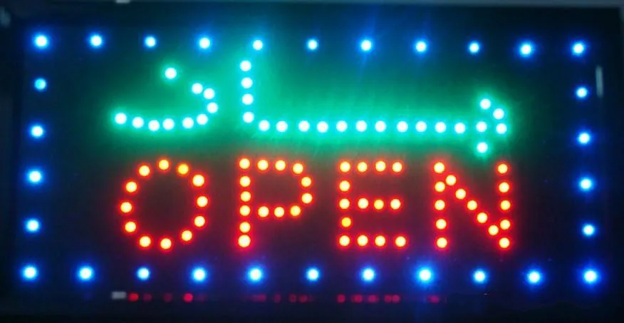 

Ultra Bright Arabic store Advertising Light sign led business shop open signage 25*48CM