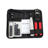 pliers compression cable crimping pliers tester connector flat cord wire alicate network tool four sets pouch bag pack pocket