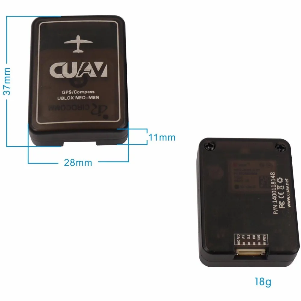 CUAV мини Ublox NEO-M8N gps с защитным чехлом высокая точность для DIY Pixhawk Pixhack Контроллер полета Дрон gps