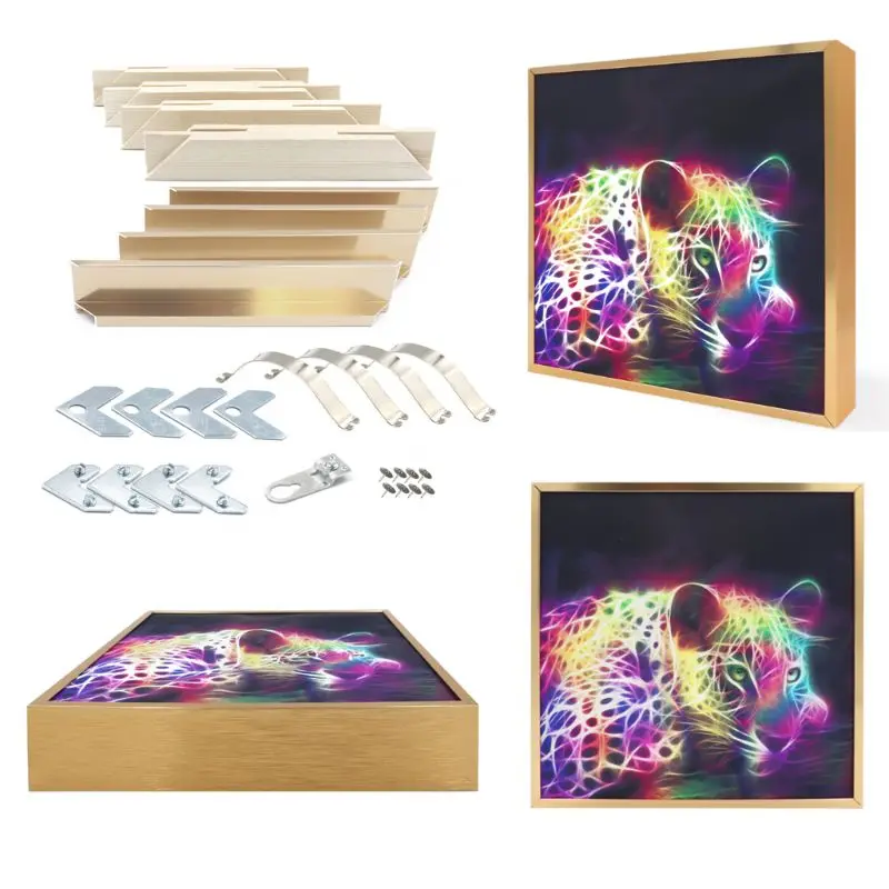 DIY деревянная квадратная фоторамка для картин маслом алмазные картины настенное