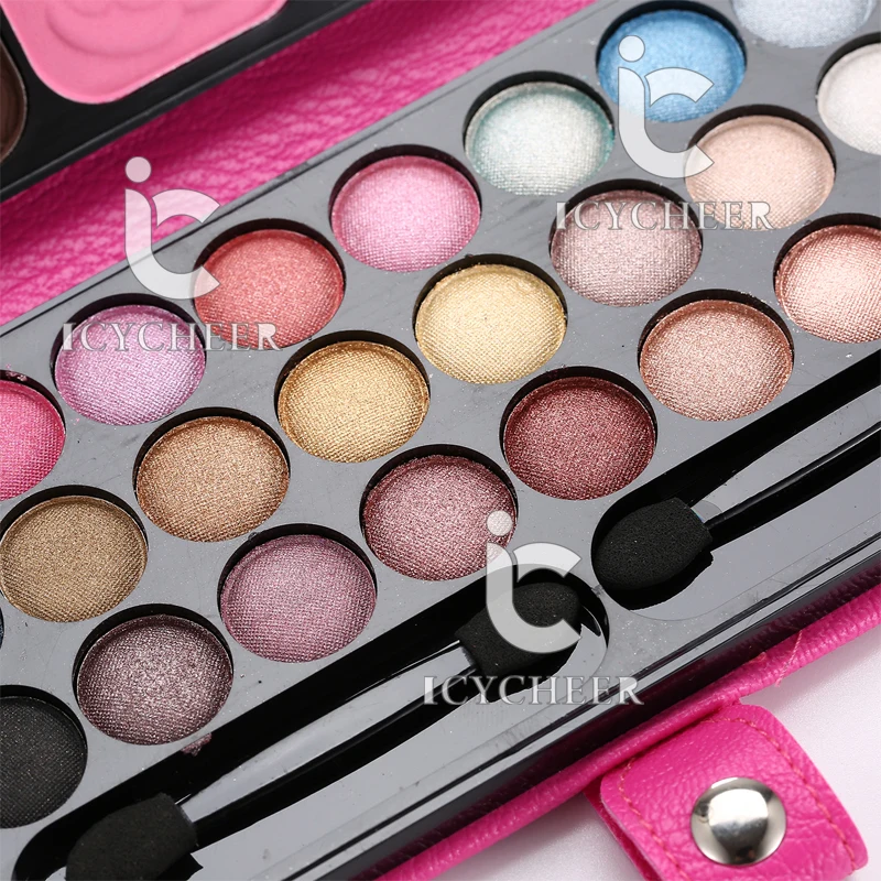 33 Colors Makeup Eyeshadow Palette With Case Foundation Eyebrow Powder Lipgloss | Eye Shadow