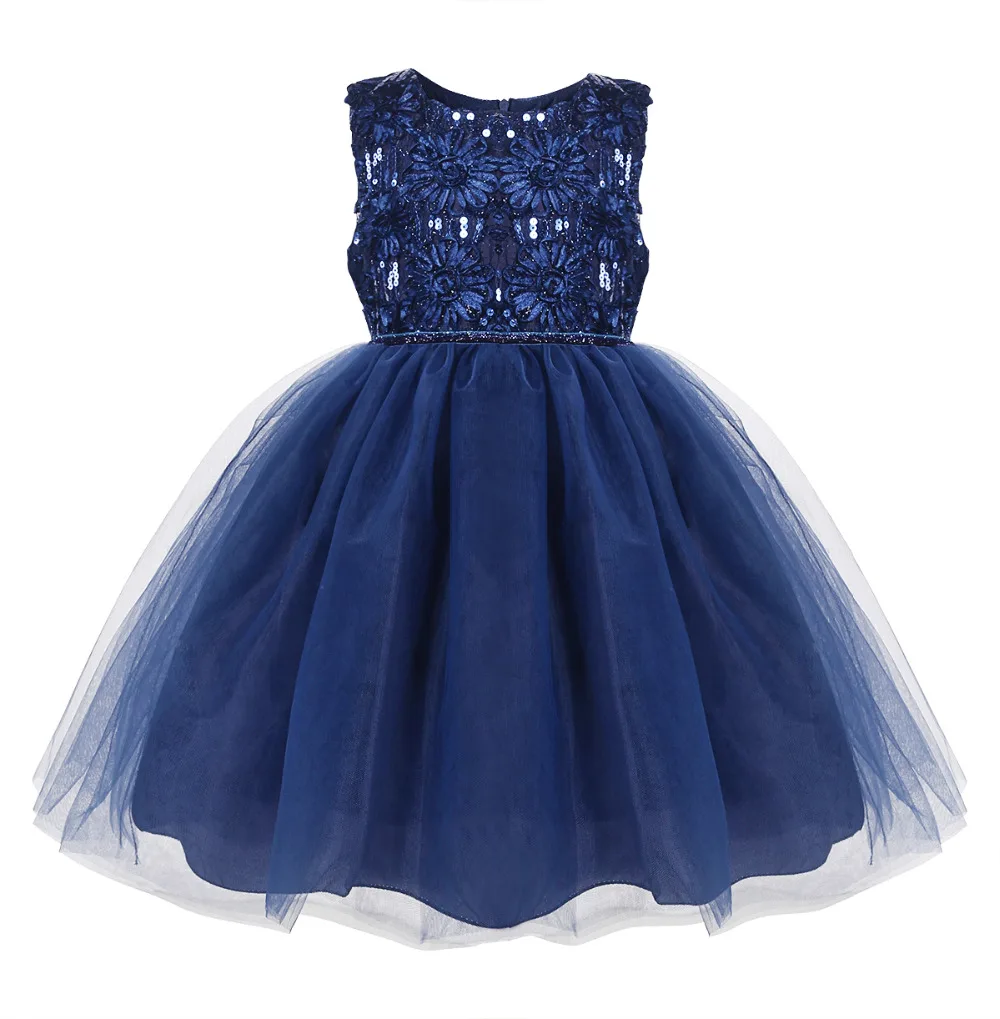 Cutestyles Буе для девочек в цветочек платья Sequine детское праздничное платье топ Класс