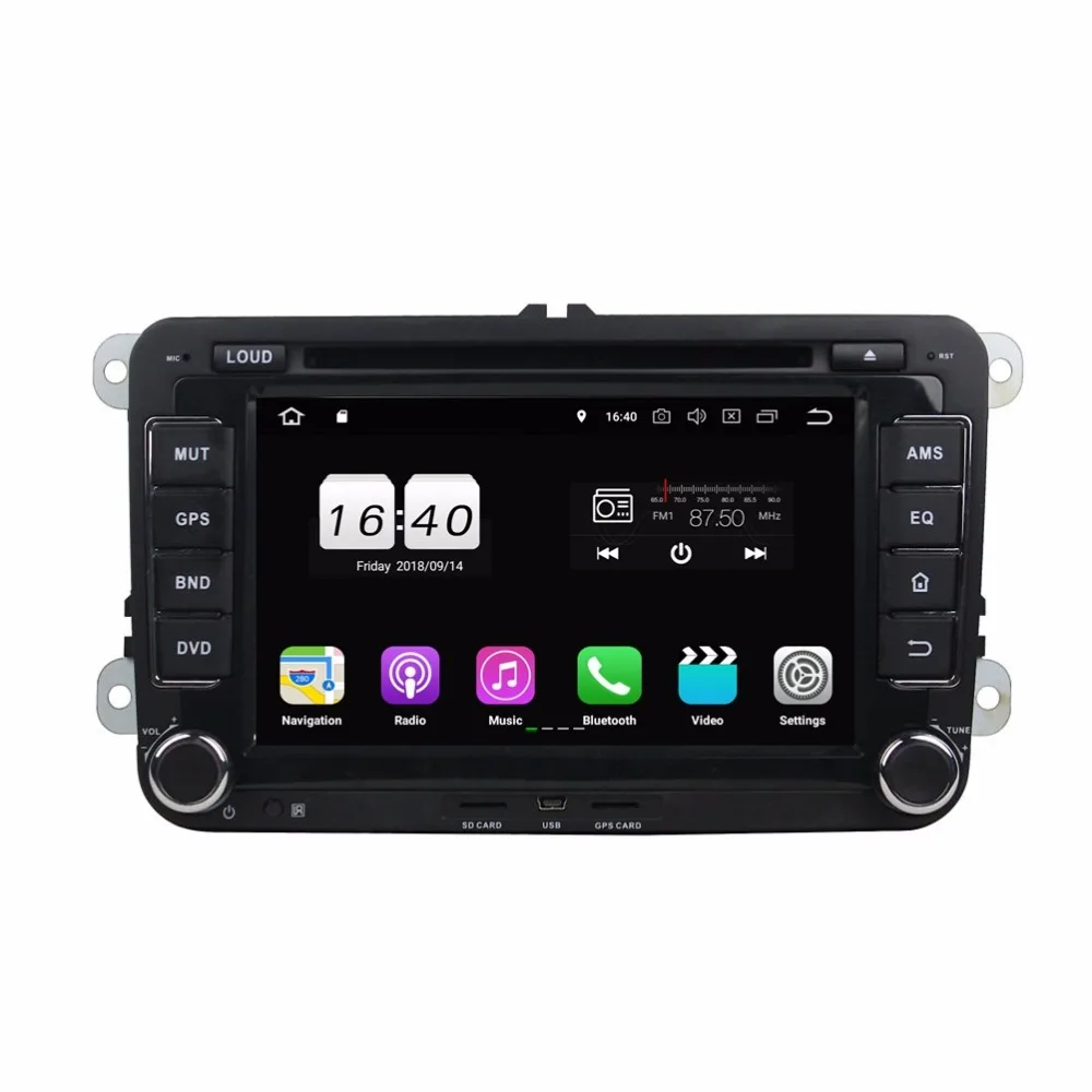 1024*600 Android 8 1 автомобильный Радио DVD gps мультимедийное головное устройство для Skoda