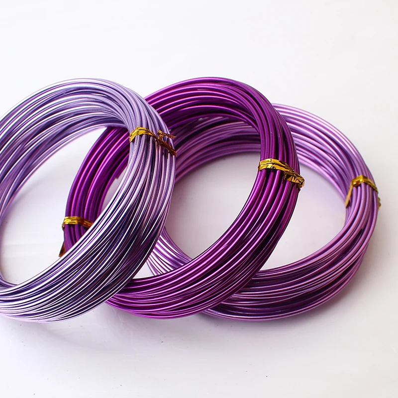 2 0 мм проволока из анодированного алюминия для рукоделия цветная Смешанная 5 м