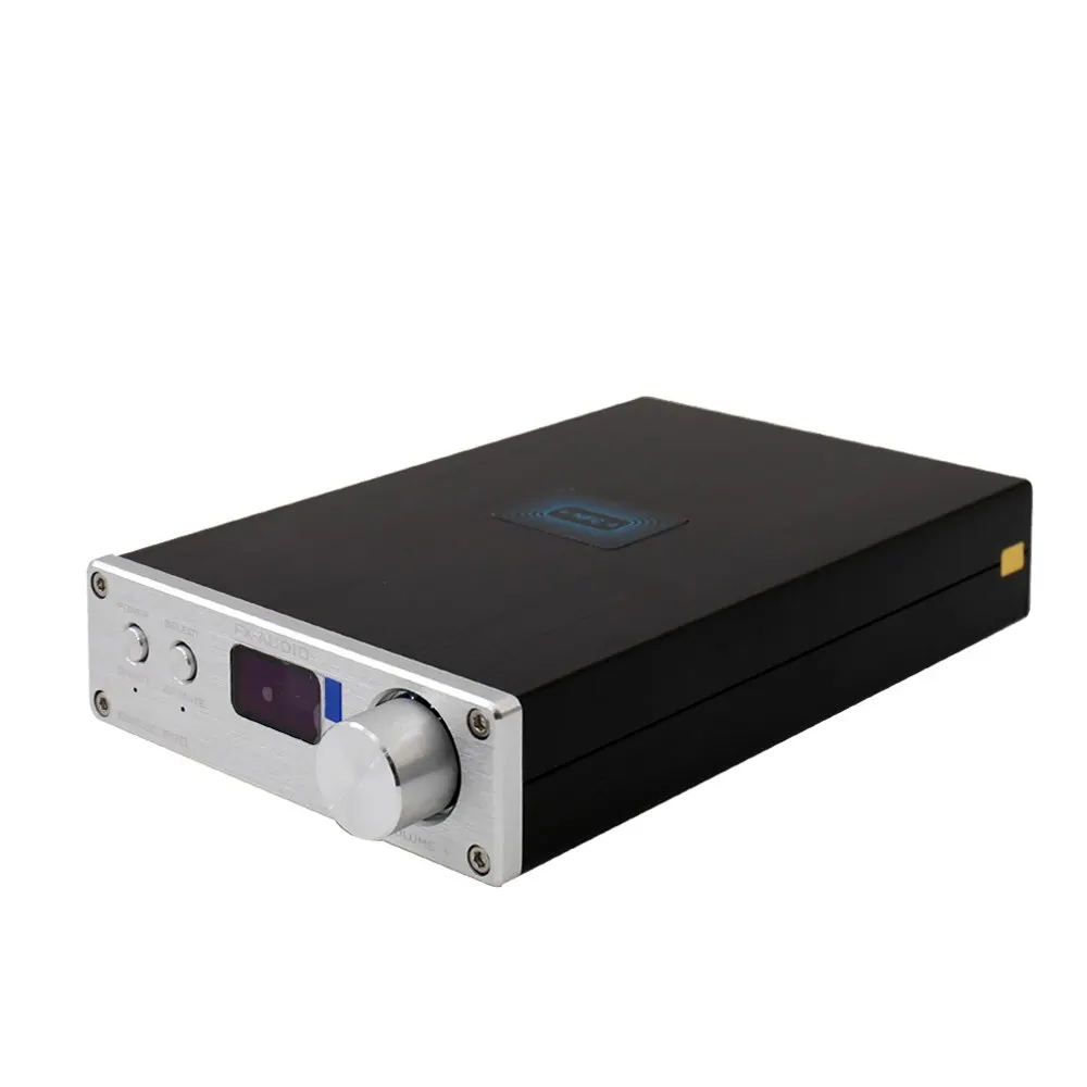 FX аудио D802C беспроводной Bluetooth вход USB/AUX/оптический/коаксиальный чистый цифровой аудио усилитель 24 бит/192 кГц 80 Вт+ 80 Вт OLED