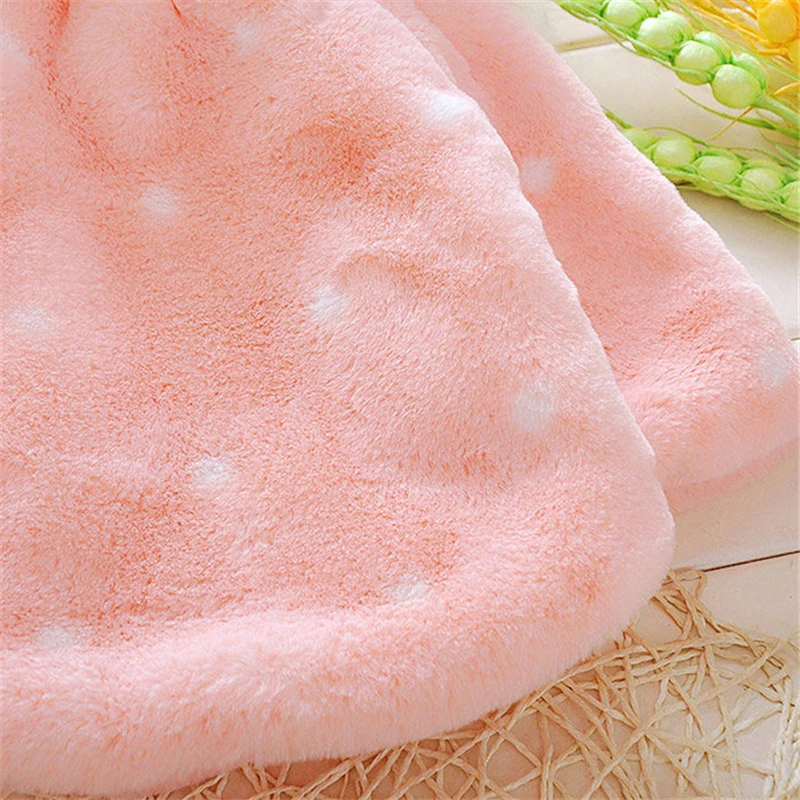 lovely Winter Baby Girls Fur Fleece Imitation Pearls Princess Outerwear warm Coat Lapel Collar Xmas Kids Infant Cloak Cape