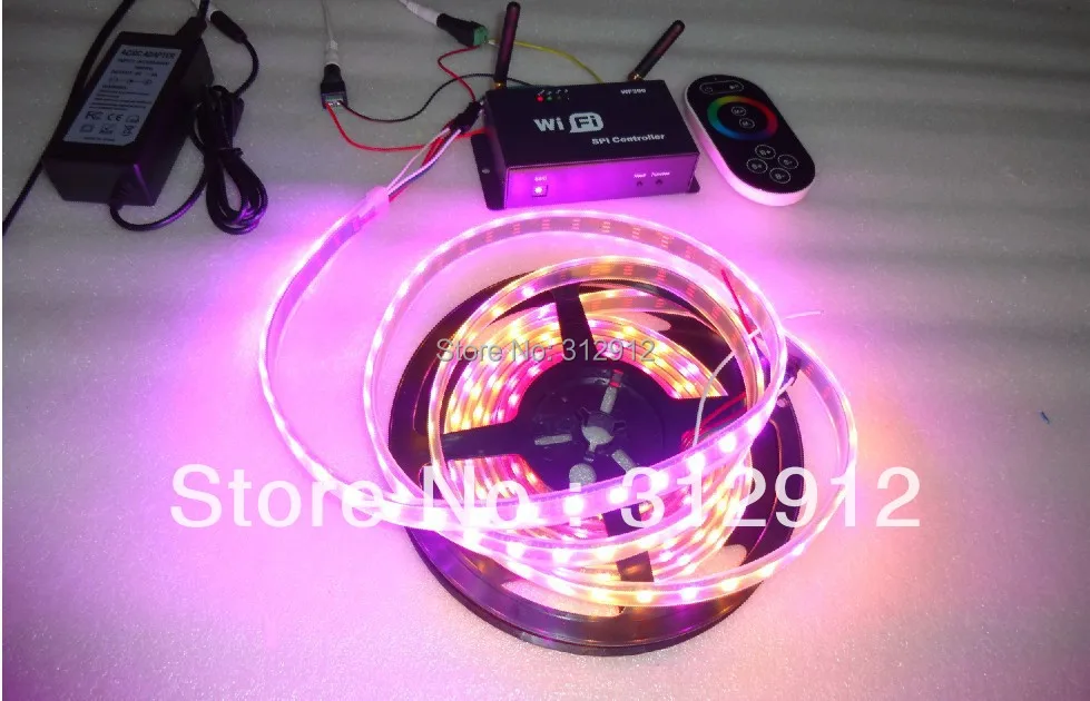 4m DC5V WS2812B BLACK PCB led pixel srip IP68 60pcs WS2812B/M с 60 пикселями|Светодиодные ленты| |