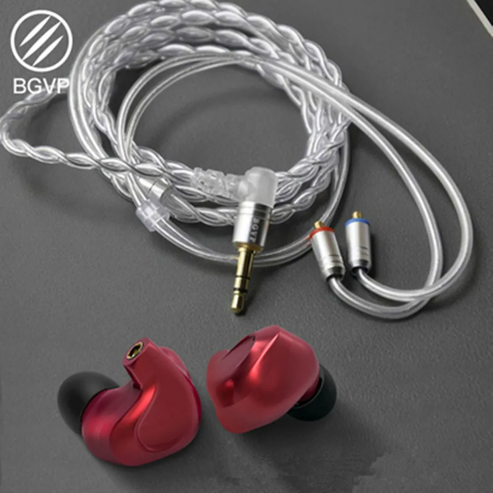 Наушники вкладыши BGVP DMG 2DD + 4BA HIFI гибридная технология гарнитура со сменным