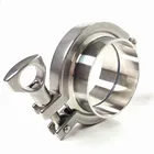 Набор санитарных тройных зажимов для труб 38, 51, 63, 76, 89, 102, тройной зажим, силиконовая прокладка, нержавеющая сталь 304, для домашнего пивоварения