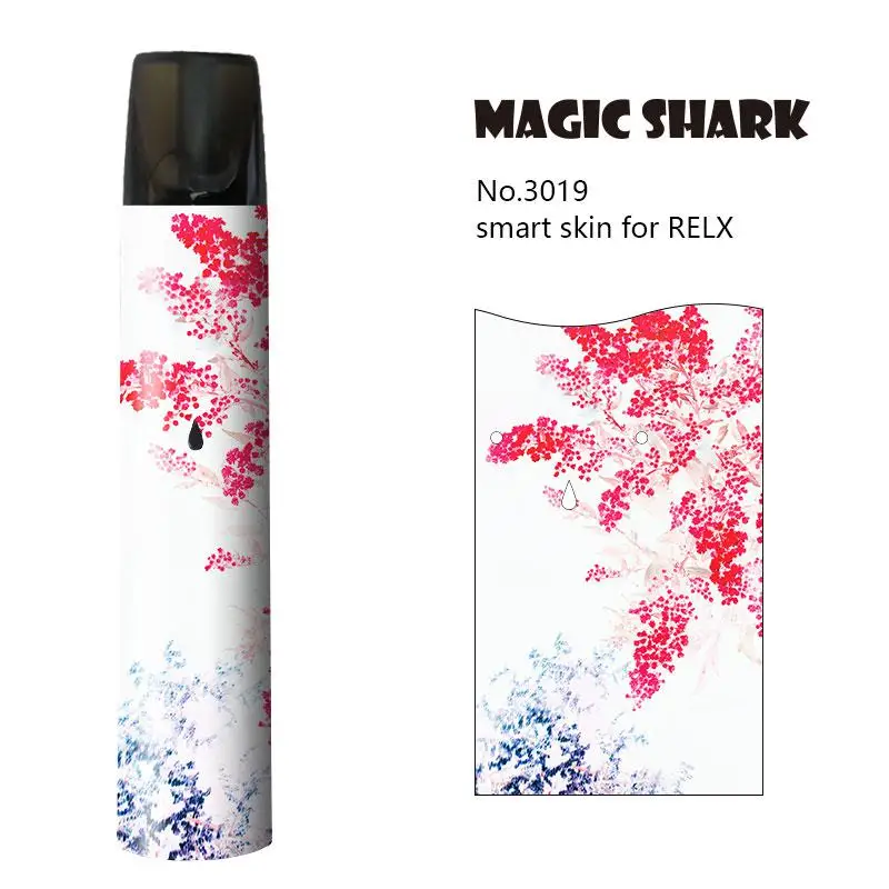 Ультратонкий чехол Magic Shark Tiger для девочек с милым снегом модный стикер из ПВХ Relx E
