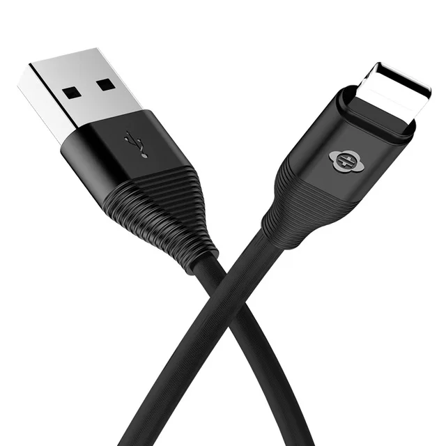 TOTU1.2 м USB кабель для зарядки для iphone X 8 7 6 s Plus мобильный данных Xs Max Xr Быстрый USB кабель для зарядки для Apple iphone Reversib - Цвет: Черный