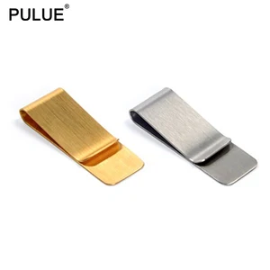 Зажимы для денег из нержавеющей стали, держатели для карт, билетов, латунный кошелек, зажим для ручки, удобный и компактный металлический держатель для денег